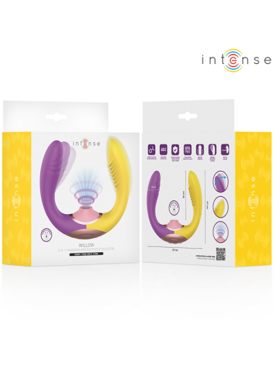 INTENSE - WILLOW STIMULATEUR À SUCCION ET VIBRATION 3 EN 1
