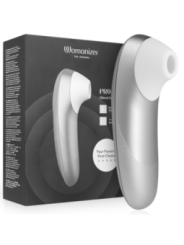 WOMANIZER - STIMULATEUR CLITORIAL VIBRANT PRO GRIS ARGENTÉ