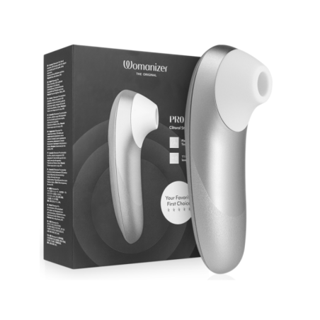 WOMANIZER - STIMULATEUR CLITORIAL VIBRANT PRO GRIS ARGENTÉ