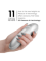 WOMANIZER - STIMULATEUR CLITORIAL VIBRANT PRO GRIS ARGENTÉ