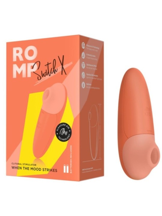 ROMP - SWITCH X STIMULATEUR CLITORIAL 6 NIVEAUX ORANGE