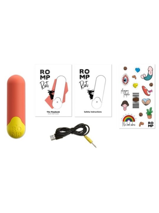 ROMP - RIOT BALLE VIBRANTE MULTIFONCTION ORANGE + JAUNE