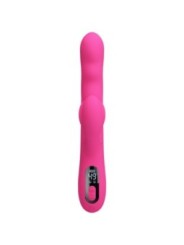 PRETTY LOVE - VIBRATEUR LAPIN MULTIFONCTION WINTERS AVEC AFFICHAGE LED ROSE