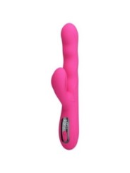 PRETTY LOVE - VIBRATEUR LAPIN MULTIFONCTION WINTERS AVEC AFFICHAGE LED ROSE