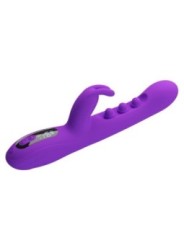 PRETTY LOVE - VIBRATEUR LAPIN SABIEN AVEC STIMULATION PAR TAPOTEMENTS ET LED VIOLETTE