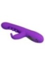PRETTY LOVE - VIBRATEUR LAPIN SABIEN AVEC STIMULATION PAR TAPOTEMENTS ET LED VIOLETTE