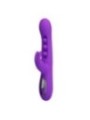 PRETTY LOVE - VIBRATEUR LAPIN SABIEN AVEC STIMULATION PAR TAPOTEMENTS ET LED VIOLETTE