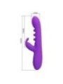 PRETTY LOVE - VIBRATEUR LAPIN SABIEN AVEC STIMULATION PAR TAPOTEMENTS ET LED VIOLETTE