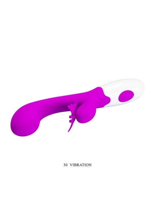 PRETTY LOVE - VIBRATEUR LAPIN VIOLET 30 FONCTIONS BAISER PAPILLON