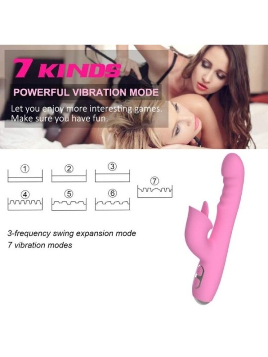 NALONE - T-MAY VIBRATEUR LAPIN MAGIC STICK ROSE