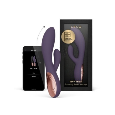 LELO - INA THRUST RABBIT VIBRATEUR À POUSSÉE VIOLET