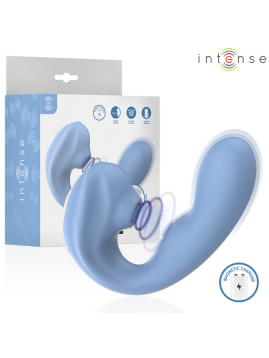 INTENSE - GINA STIMULATEUR CLITORIAL MULTIFONCTIONNEL BLEU