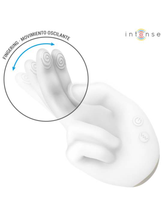 INTENSE - JIMMY STIMULATEUR MULTIFONCTION EN FORME DE MAIN AVEC VIBRATION ET CHALEUR