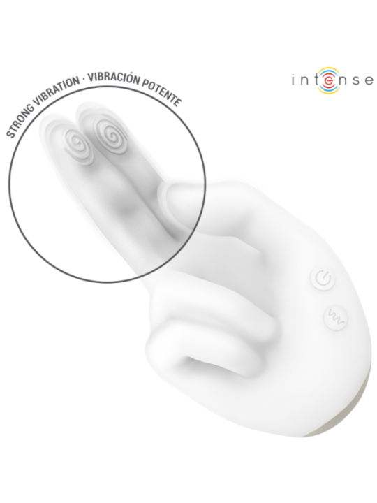 INTENSE - JIMMY STIMULATEUR MULTIFONCTION EN FORME DE MAIN AVEC VIBRATION ET CHALEUR