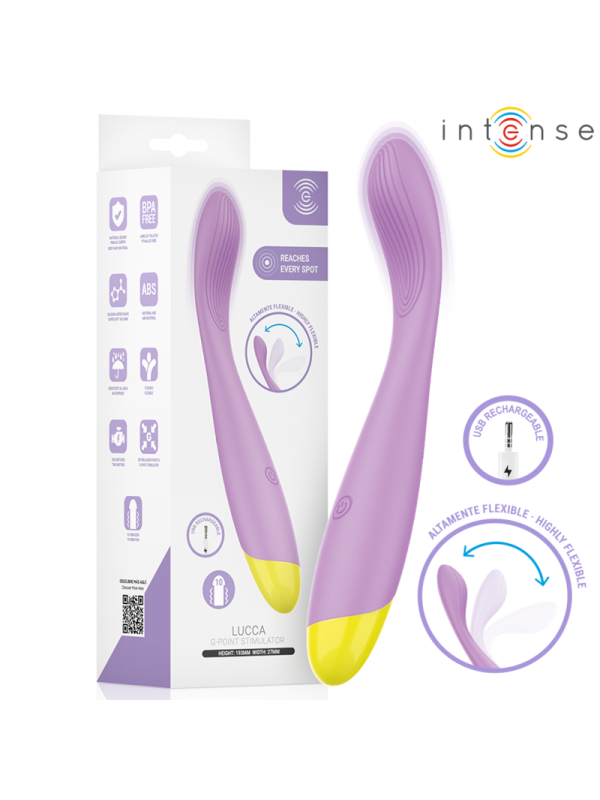 INTENSE - LUCCA STIMULATEUR DE POINT G FLEXIBLE RECHARGEABLE PAR USB