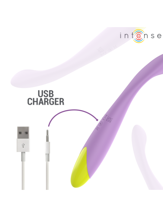 INTENSE - LUCCA STIMULATEUR DE POINT G FLEXIBLE RECHARGEABLE PAR USB