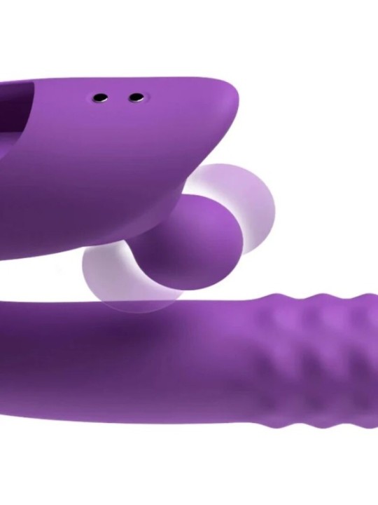 FANTASY FOR HER - HARMONI PRO VIBROMASSEUR LAPIN VIOLET POUR POINT G ET CLITORIAL