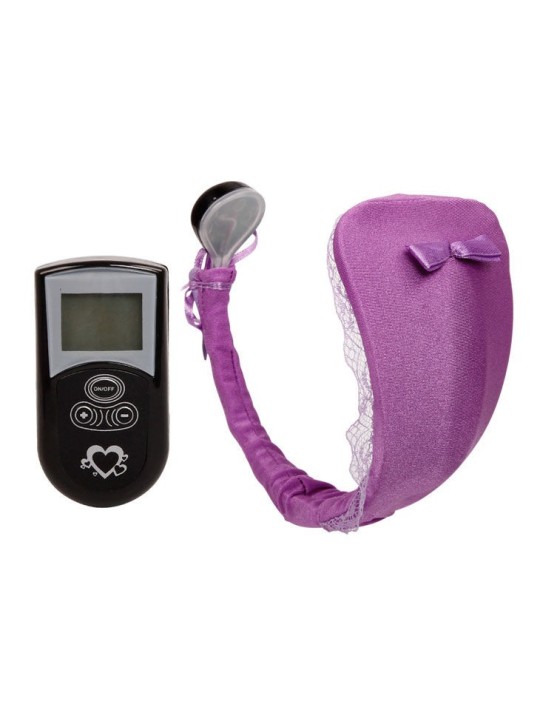 BAILE - STRING AVEC VIBRATEUR AVEC TÉLÉCOMMANDE LILAS