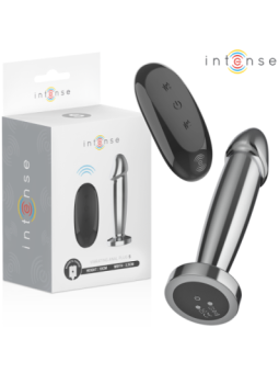 INTENSE - PLUG ANAL 10 VIBRATIONS GODE MÉTALLIQUE AVEC TÉLÉCOMMANDE S