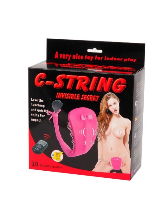 BAILE - STRING AVEC VIBRATEUR AVEC TÉLÉCOMMANDE LILAS