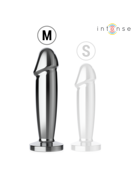 INTENSE - PLUG ANAL 10 VIBRATIONS GODE MÉTALLIQUE AVEC TÉLÉCOMMANDE M