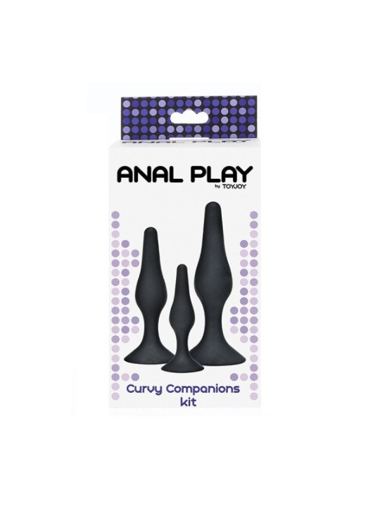 TOYJOY - Plug anal CURVY COMPANIONS 3 pièces Noir
