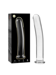 NEBULA SERIES BY IBIZA - MODÈLE 8 GODE EN VERRE BOROSILICATE CLAIR 14.5 CM -O- 2 CM