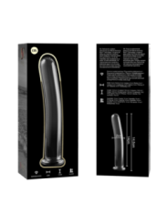 NEBULA SERIES BY IBIZA - MODÈLE 8 GODE EN VERRE BOROSILICATE CLAIR 14.5 CM -O- 2 CM