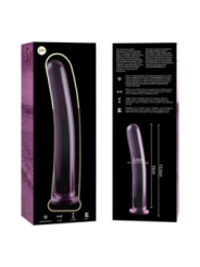 NEBULA SERIES BY IBIZA - MODÈLE 9 GODE EN VERRE BOROSILICATE ROSE 15.5 CM -O- 2.5 CM