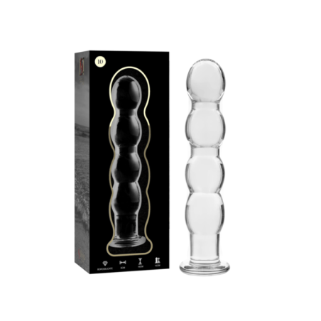 NEBULA SERIES BY IBIZA - MODÈLE 10 GODE EN VERRE BOROSILICATE CLAIR 16.5 CM -O- 3.5 CM