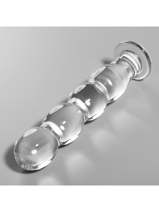 NEBULA SERIES BY IBIZA - MODÈLE 10 GODE EN VERRE BOROSILICATE CLAIR 16.5 CM -O- 3.5 CM