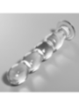 NEBULA SERIES BY IBIZA - MODÈLE 10 GODE EN VERRE BOROSILICATE CLAIR 16.5 CM -O- 3.5 CM