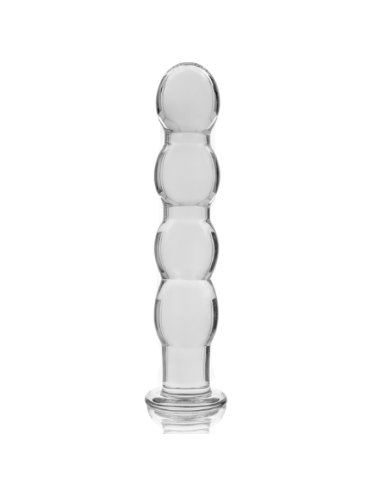 NEBULA SERIES BY IBIZA - MODÈLE 10 GODE EN VERRE BOROSILICATE CLAIR 16.5 CM -O- 3.5 CM