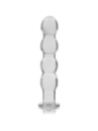 NEBULA SERIES BY IBIZA - MODÈLE 10 GODE EN VERRE BOROSILICATE CLAIR 16.5 CM -O- 3.5 CM