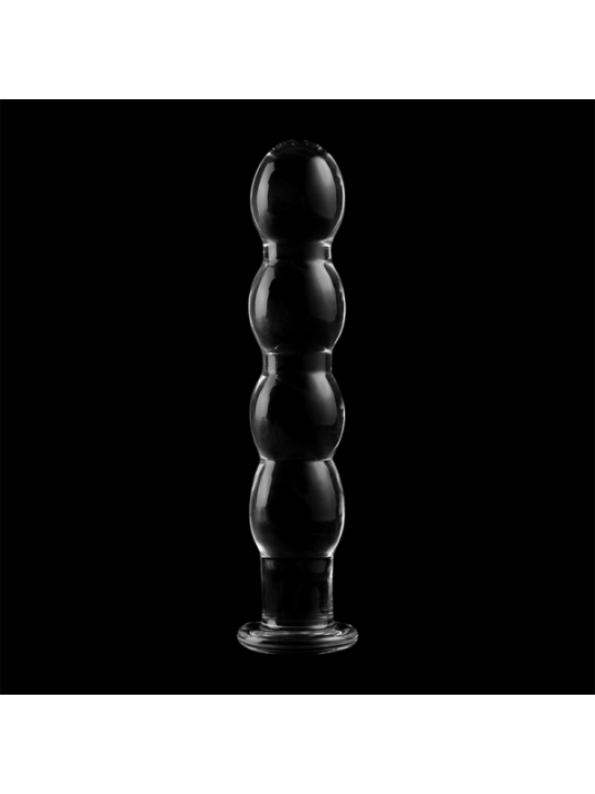 NEBULA SERIES BY IBIZA - MODÈLE 10 GODE EN VERRE BOROSILICATE CLAIR 16.5 CM -O- 3.5 CM