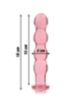 NEBULA SERIES BY IBIZA - MODÈLE 10 GODE EN VERRE BOROSILICATE ROSE 16.5 CM -O- 3.5 CM