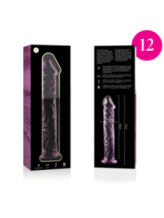 NEBULA SERIES BY IBIZA - MODÈLE 12 GODE EN VERRE BOROSILICATE ROSE 17 CM -O- 3.5 CM