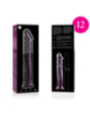 NEBULA SERIES BY IBIZA - MODÈLE 12 GODE EN VERRE BOROSILICATE ROSE 17 CM -O- 3.5 CM