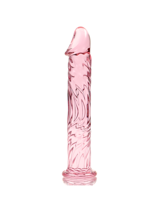NEBULA SERIES BY IBIZA - MODÈLE 12 GODE EN VERRE BOROSILICATE ROSE 17 CM -O- 3.5 CM
