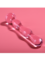 NEBULA SERIES BY IBIZA - MODÈLE 13 GODE EN VERRE BOROSILICATE ROSE 18 CM -O- 3.5 CM