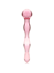 NEBULA SERIES BY IBIZA - MODÈLE 13 GODE EN VERRE BOROSILICATE ROSE 18 CM -O- 3.5 CM