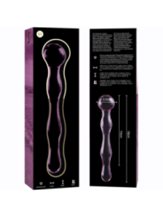 NEBULA SERIES BY IBIZA - MODÈLE 13 GODE EN VERRE BOROSILICATE ROSE 18 CM -O- 3.5 CM