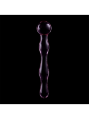 NEBULA SERIES BY IBIZA - MODÈLE 13 GODE EN VERRE BOROSILICATE ROSE 18 CM -O- 3.5 CM