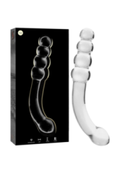 NEBULA SERIES BY IBIZA - MODÈLE 14 GODE EN VERRE BOROSILICATE CLAIR 18.5 CM -O- 3 CM