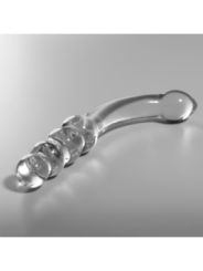 NEBULA SERIES BY IBIZA - MODÈLE 14 GODE EN VERRE BOROSILICATE CLAIR 18.5 CM -O- 3 CM