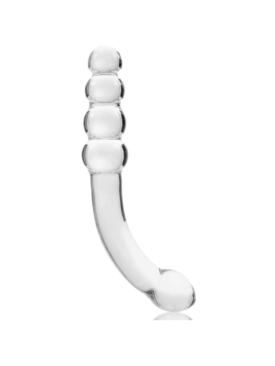 NEBULA SERIES BY IBIZA - MODÈLE 14 GODE EN VERRE BOROSILICATE CLAIR 18.5 CM -O- 3 CM