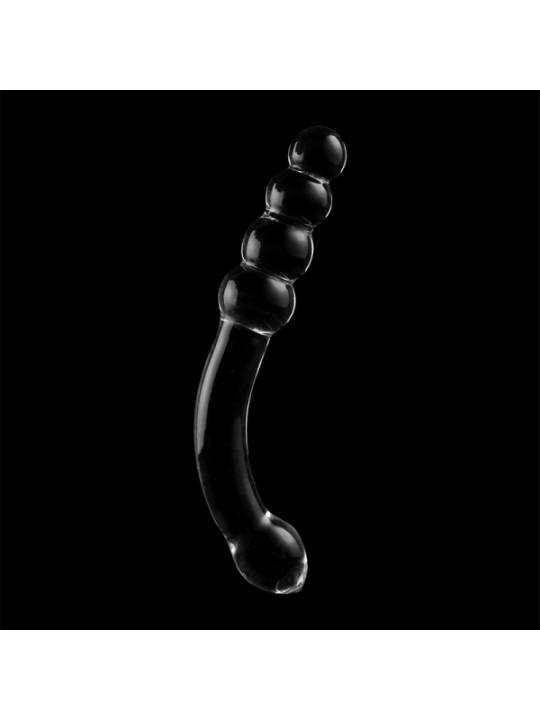 NEBULA SERIES BY IBIZA - MODÈLE 14 GODE EN VERRE BOROSILICATE CLAIR 18.5 CM -O- 3 CM