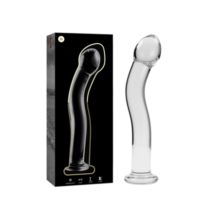 NEBULA SERIES BY IBIZA - MODÈLE 18 GODE EN VERRE BOROSILICATE CLAIR 18.5 CM -O- 3.5 CM