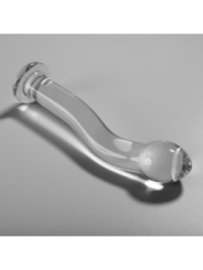 NEBULA SERIES BY IBIZA - MODÈLE 18 GODE EN VERRE BOROSILICATE CLAIR 18.5 CM -O- 3.5 CM