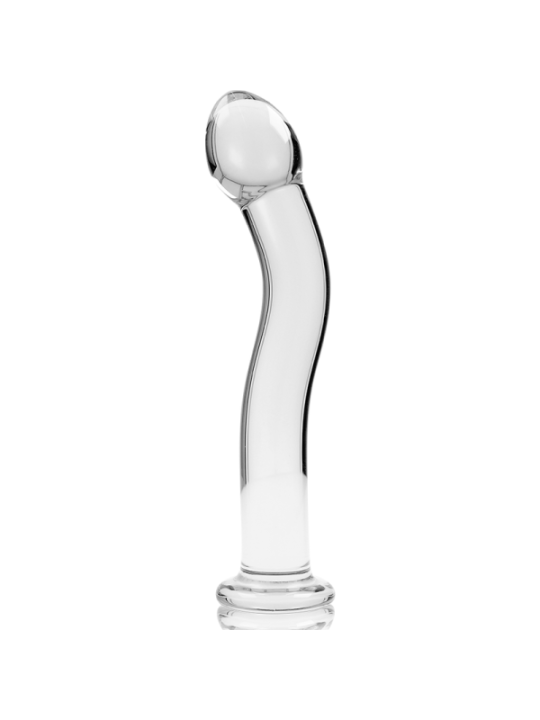 NEBULA SERIES BY IBIZA - MODÈLE 18 GODE EN VERRE BOROSILICATE CLAIR 18.5 CM -O- 3.5 CM